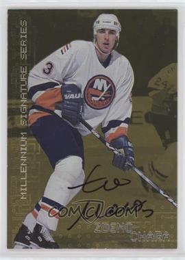 1999-00 In the Game Be A Player Millennium Signature Series - [Base] - Gold Autographs #155 - Zdeno Chara