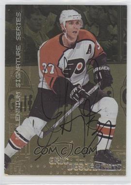 1999-00 In the Game Be A Player Millennium Signature Series - [Base] - Gold Autographs #180 - Eric Desjardins