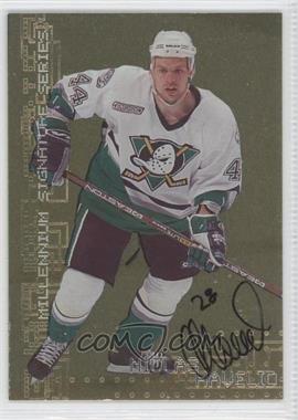 1999-00 In the Game Be A Player Millennium Signature Series - [Base] - Gold Autographs #4 - Niclas Havelid