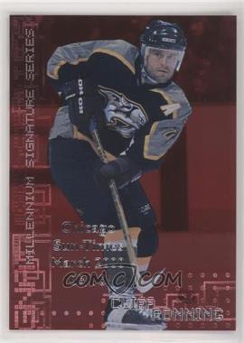 1999-00 In the Game Be A Player Millennium Signature Series - [Base] - Ruby Chicago Sun-Times #137 - Cliff Ronning /10