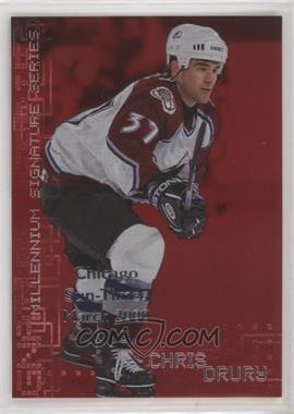 1999-00 In the Game Be A Player Millennium Signature Series - [Base] - Ruby Chicago Sun-Times #69 - Chris Drury /10