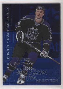 1999-00 In the Game Be A Player Millennium Signature Series - [Base] - Sapphire Chicago Sun-Times #127 - Mattias Norstrom /10