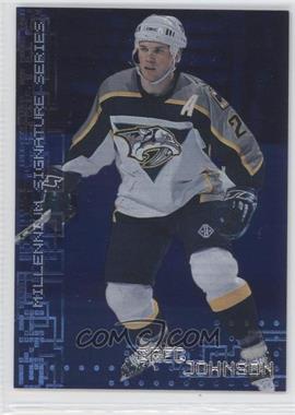 1999-00 In the Game Be A Player Millennium Signature Series - [Base] - Sapphire #141 - Greg Johnson /100