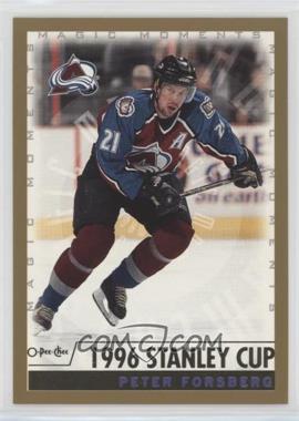 1999-00 O-Pee-Chee - [Base] #277.4 - Magic Moments - Peter Forsberg (1996 Stanley Cup)