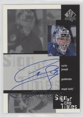 1999-00 SP Authentic - Sign of the Times #CJ - Curtis Joseph