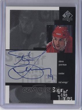 1999-00 SP Authentic - Sign of the Times #SY - Steve Yzerman