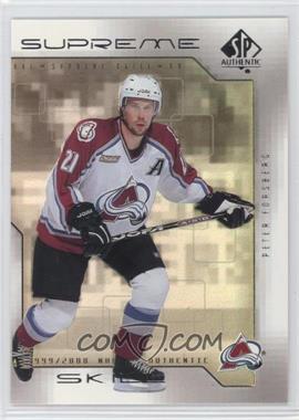 1999-00 SP Authentic - Supreme Skill #SS3 - Peter Forsberg