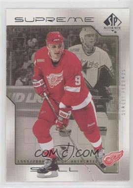 1999-00 SP Authentic - Supreme Skill #SS5 - Sergei Fedorov