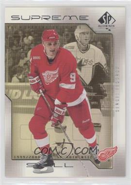 1999-00 SP Authentic - Supreme Skill #SS5 - Sergei Fedorov