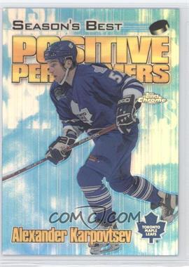 1999-00 Topps Chrome - Season's Best Positive Performers - Refractor #PP1 - Alexander Karpovtsev