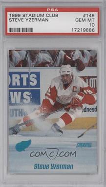 1999-00 Topps Stadium Club - [Base] #145 - Steve Yzerman [PSA 10 GEM MT]