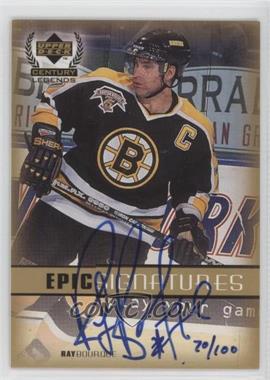 1999-00 Upper Deck Century Legends - Epic Signatures - Gold #RB - Ray Bourque /100