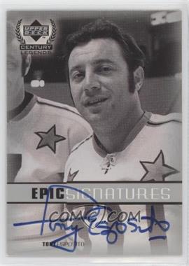 1999-00 Upper Deck Century Legends - Epic Signatures #TE - Tony Esposito