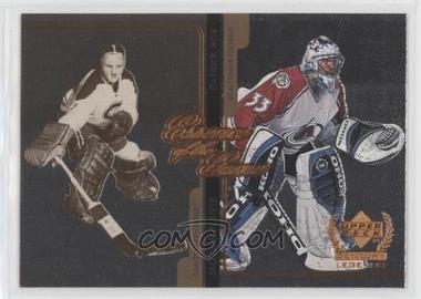 1999-00 Upper Deck Century Legends - Essence of the Game #E5 - Jacques Plante, Patrick Roy