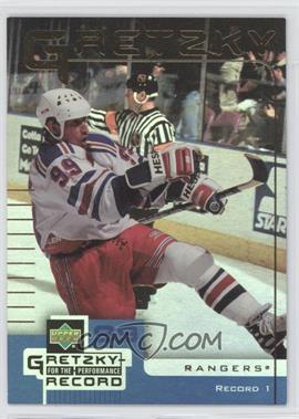 1999-00 Upper Deck Gretzky Performance for the Record McDonald's - [Base] #1 - Wayne Gretzky