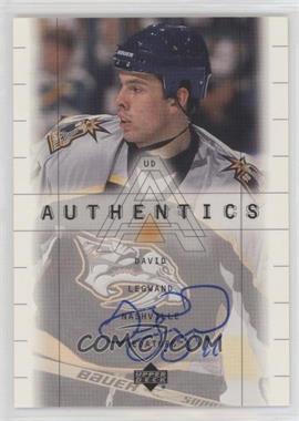 1999-00 Upper Deck HoloGrFX - UD Authentics #DL - David Legwand