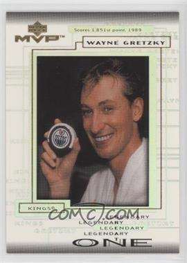 1999-00 Upper Deck MVP - Legendary One #LO-6 - Wayne Gretzky