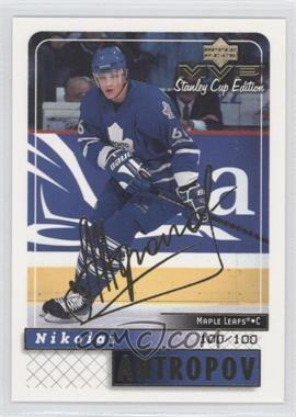 1999-00 Upper Deck MVP Stanley Cup Edition - [Base] - Gold Script #178 - Nik Antropov /100