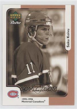 1999-00 Upper Deck Retro McDonald's - [Base] #MCD-14R - Saku Koivu