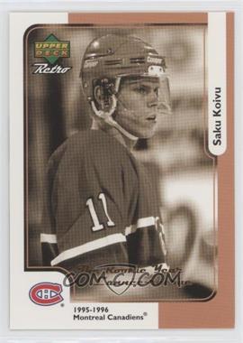 1999-00 Upper Deck Retro McDonald's - [Base] #MCD-14R - Saku Koivu