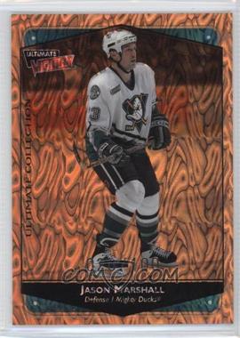1999-00 Upper Deck Ultimate Victory - [Base] - Ultimate Collection #3 - Jason Marshall /100