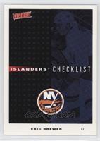 Eric Brewer, New York Islanders Checklist