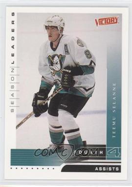 1999-00 Upper Deck Victory - [Base] #334 - Season Leaders - Teemu Selanne