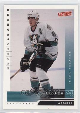 1999-00 Upper Deck Victory - [Base] #334 - Season Leaders - Teemu Selanne