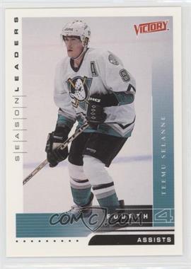 1999-00 Upper Deck Victory - [Base] #334 - Season Leaders - Teemu Selanne