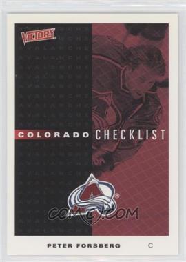 1999-00 Upper Deck Victory - [Base] #75 - Peter Forsberg