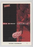 Red Wings Checklist (Steve Yzerman)