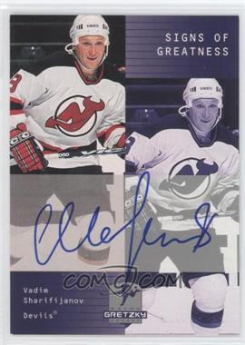 1999-00 Upper Deck Wayne Gretzky Hockey - Signs of Greatness #VS - Vadim Sharifijanov