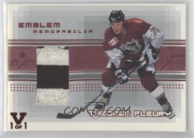 2000-01 In the Game Be A Player Memorabilia - All-Star Emblem - ITG Vault Ruby #E-18 - Theoren Fleury /1