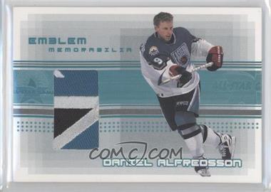 2000-01 In the Game Be A Player Memorabilia - All-Star Emblem #E-27 - Daniel Alfredsson