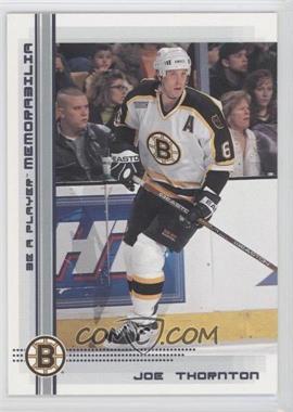 2000-01 In the Game Be A Player Memorabilia - [Base] #127 - Joe Thornton