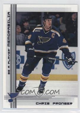 2000-01 In the Game Be A Player Memorabilia - [Base] #220 - Chris Pronger