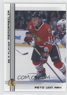 2000-01 In the Game Be A Player Memorabilia - [Base] #459 - Reto Von Arx