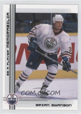 2000-01 In the Game Be A Player Memorabilia - [Base] #470 - Brian Swanson