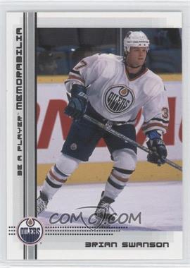 2000-01 In the Game Be A Player Memorabilia - [Base] #470 - Brian Swanson