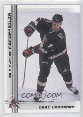 2000-01 In the Game Be A Player Memorabilia - [Base] #484 - Ossi Vaananen