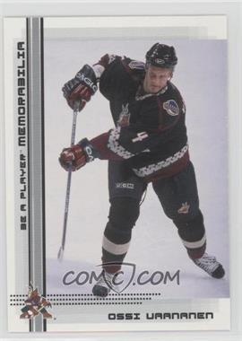 2000-01 In the Game Be A Player Memorabilia - [Base] #484 - Ossi Vaananen