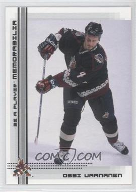 2000-01 In the Game Be A Player Memorabilia - [Base] #484 - Ossi Vaananen