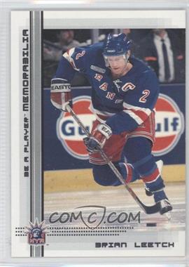 2000-01 In the Game Be A Player Memorabilia - [Base] #89 - Brian Leetch