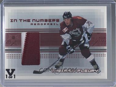 2000-01 In the Game Be A Player Memorabilia - In the Numbers - ITG Vault Black #N-18 - Theoren Fleury /1