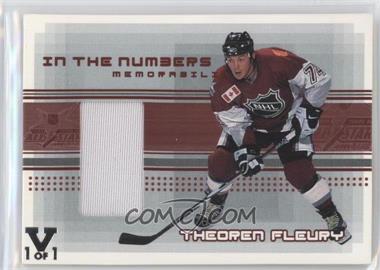 2000-01 In the Game Be A Player Memorabilia - In the Numbers - ITG Vault Silver #N-18 - Theoren Fleury /1