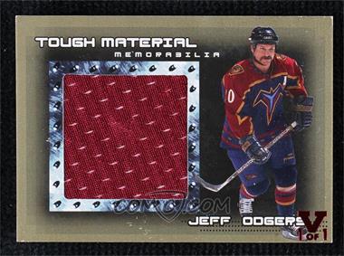 2000-01 In the Game Be A Player Memorabilia Rookie & Traded Update - Tough Material - Gold 14-15 ITG Ultimate Vault Ruby #T-17 - Jeff Odgers /1