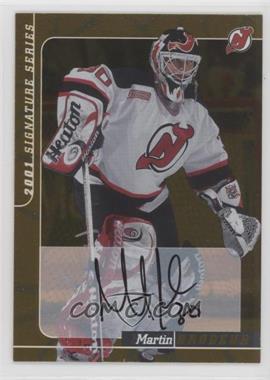 2000-01 In the Game Be A Player Signature Series - Autographs - Gold #139 - Martin Brodeur