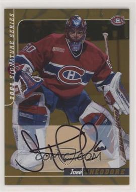 2000-01 In the Game Be A Player Signature Series - Autographs - Gold #195 - Jose Theodore