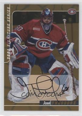 2000-01 In the Game Be A Player Signature Series - Autographs - Gold #195 - Jose Theodore