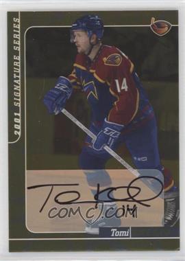 2000-01 In the Game Be A Player Signature Series - Autographs - Gold #221 - Tomi Kallio